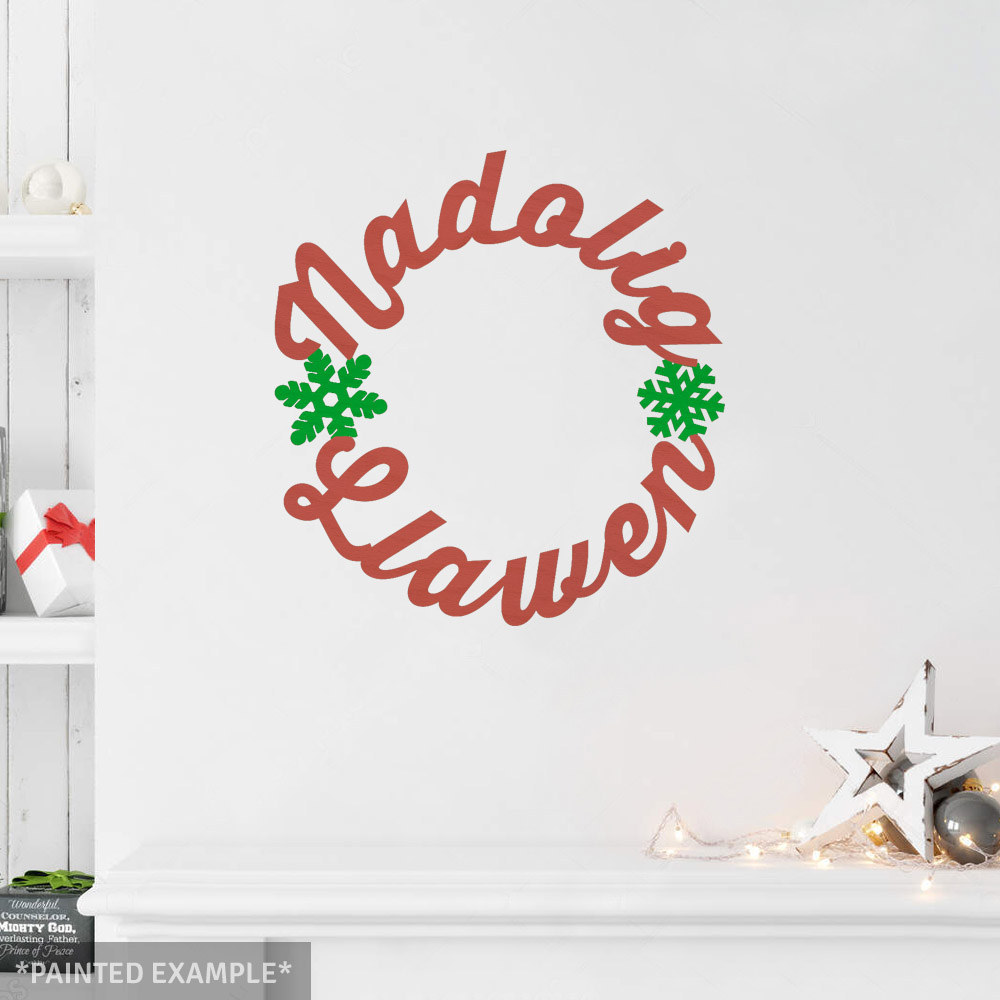 Nadolig Llawen Wreath